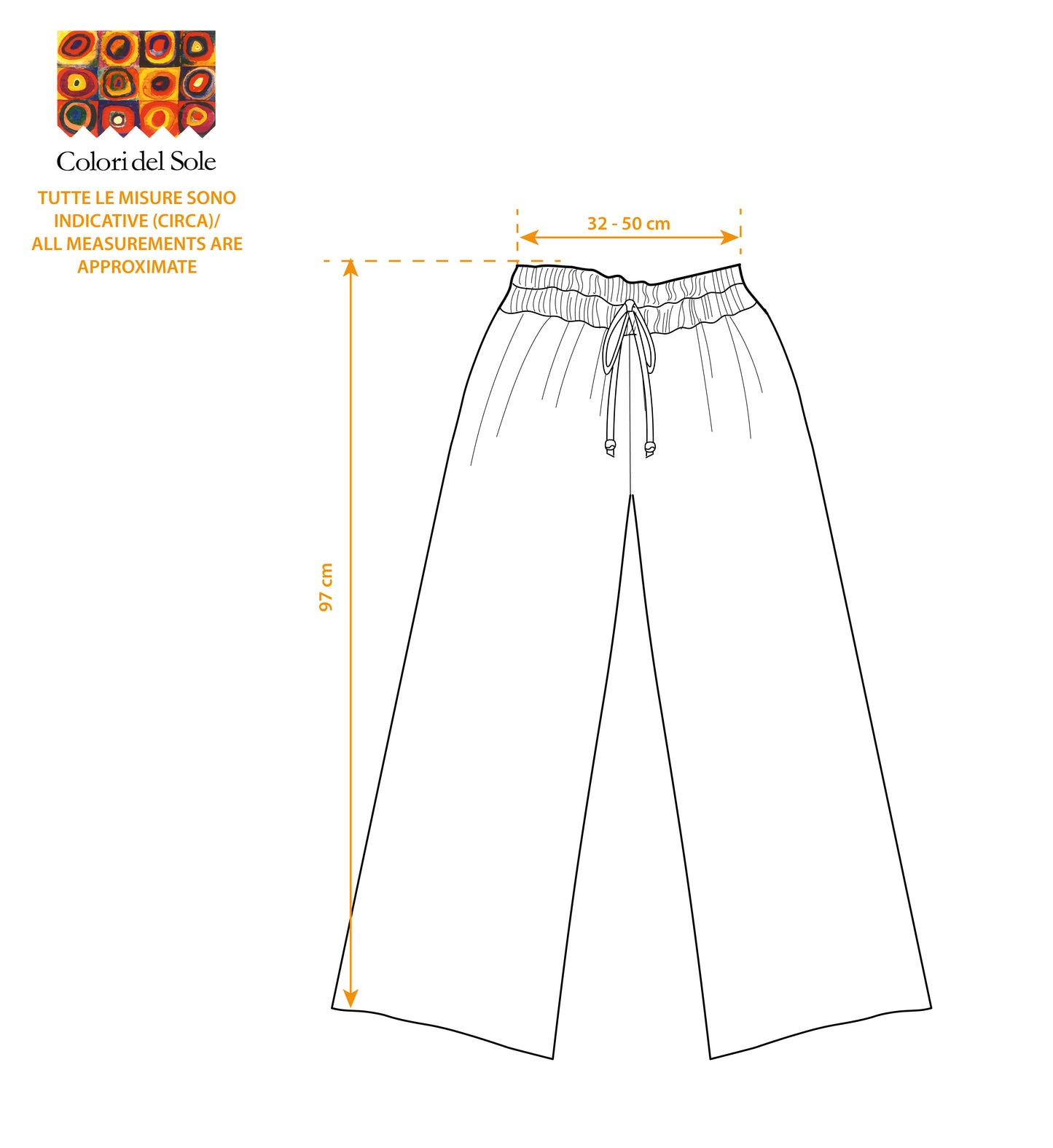 Pantalone palazzo con tasche Cassata