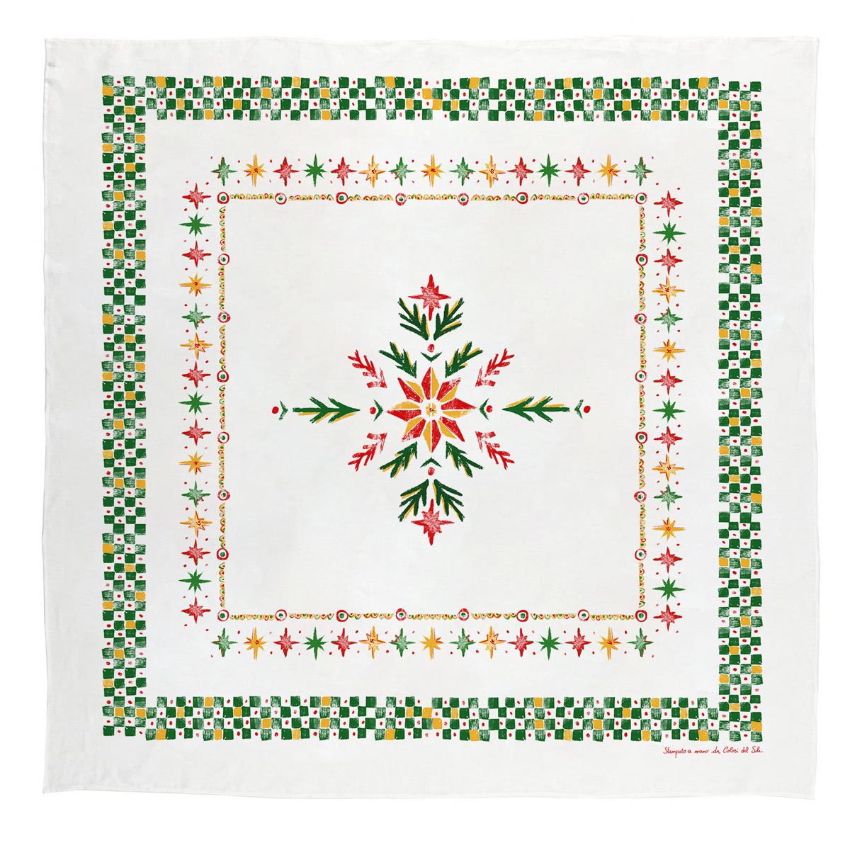 Stella di Natale square tablecloth