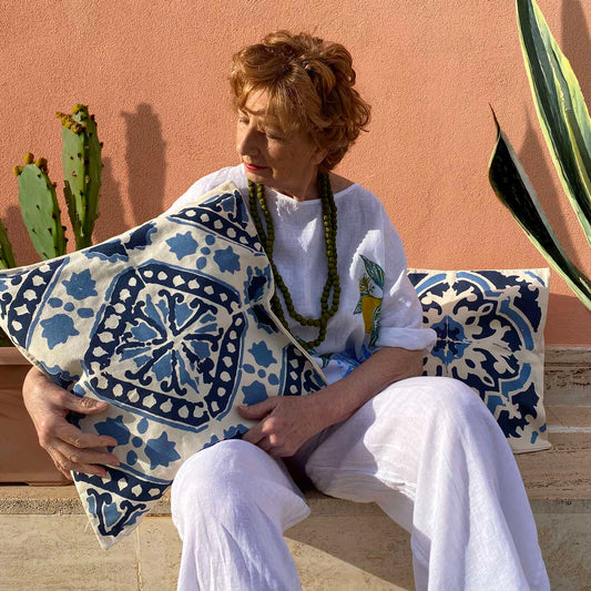 Federa per cuscino Maiolica Q