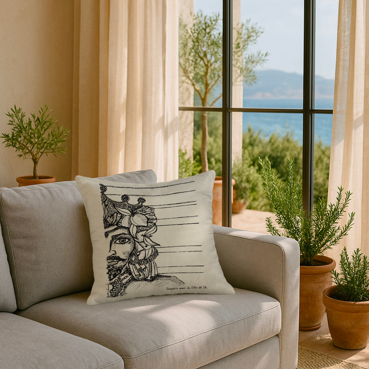 Federa Per Cuscino Rettangolare EKOBLA Con Scritta 'Be Still' – Lino Cotone, 30x50 Cm, Per Divano E Camera