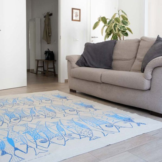 Tappeto Pisci In Fila Grande