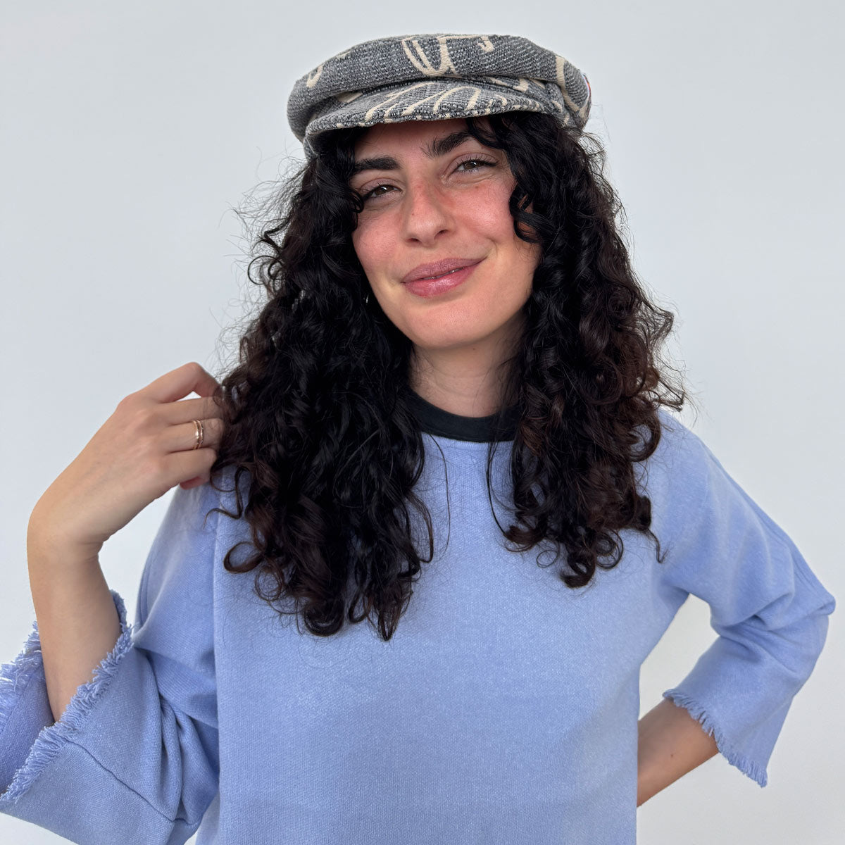 Cappello unisex da Marinaio grigio