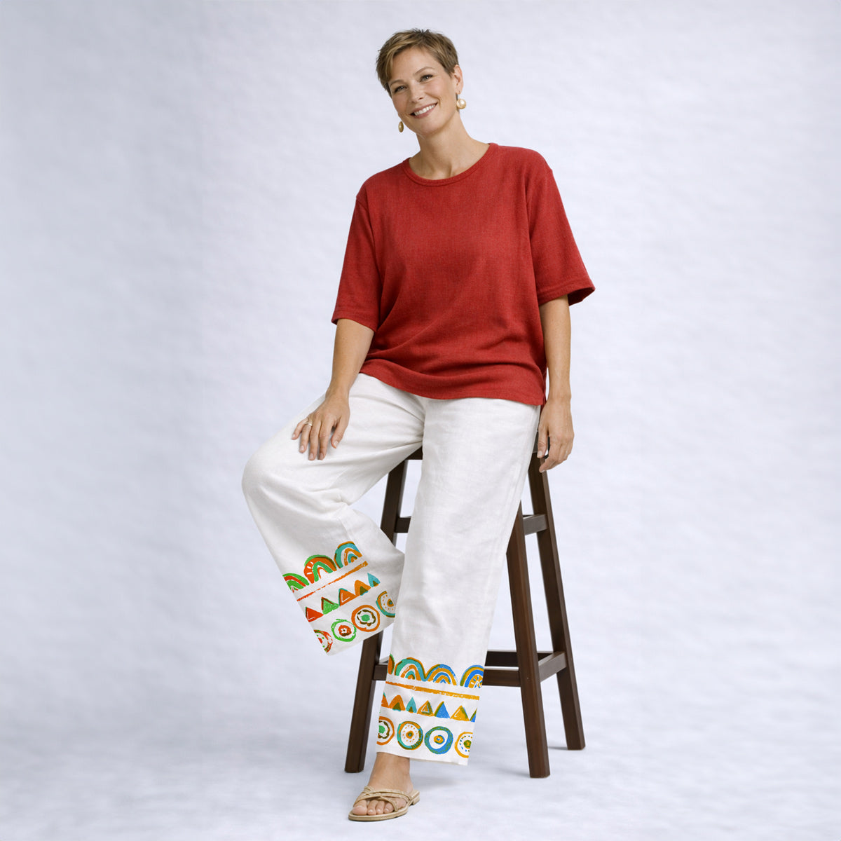 Pantalone palazzo con tasche Cassata