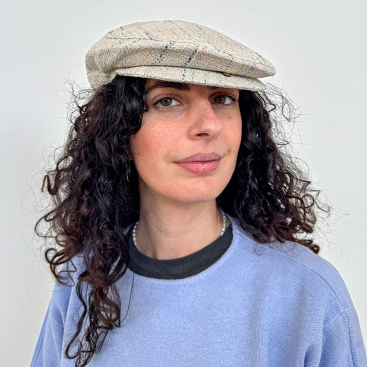 Coppola unisex in cotone bianco