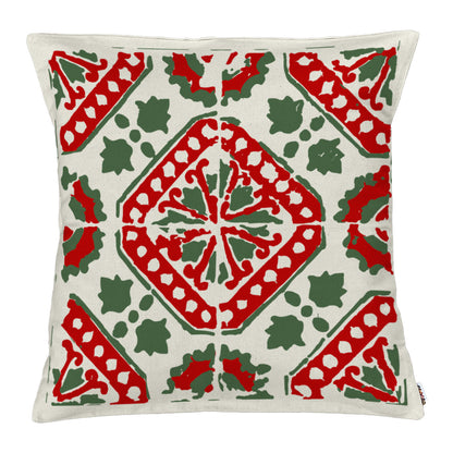Federa per cuscino Maiolica natalizia quadro