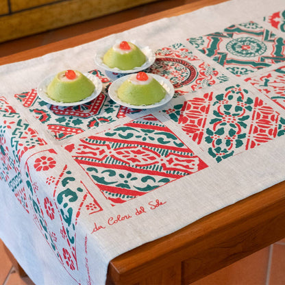 Runner Maiolica natalizia