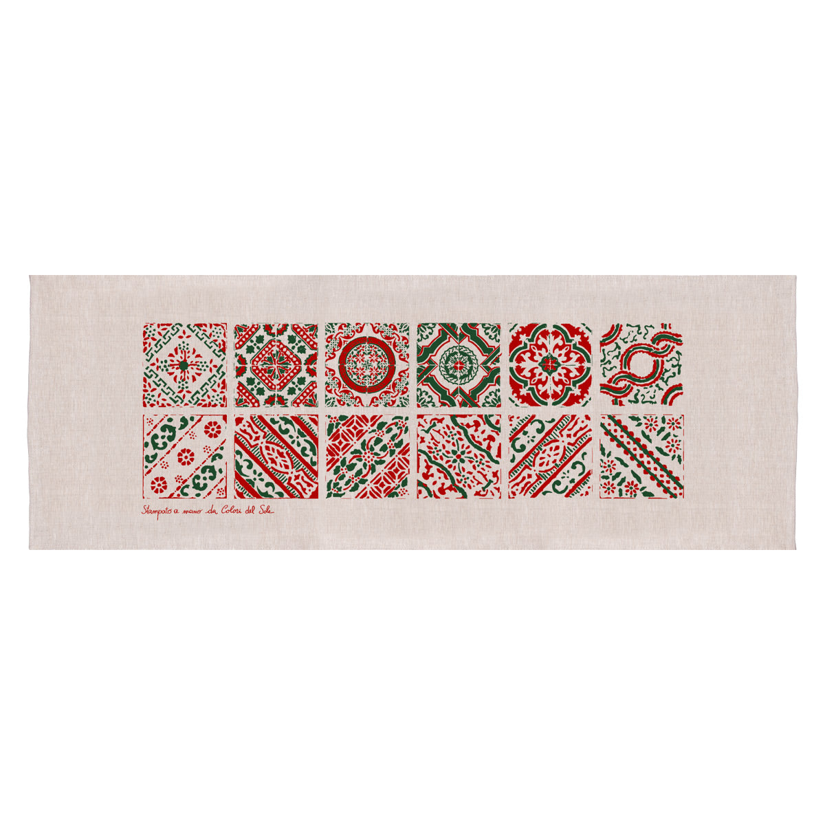 Runner Maiolica natalizia