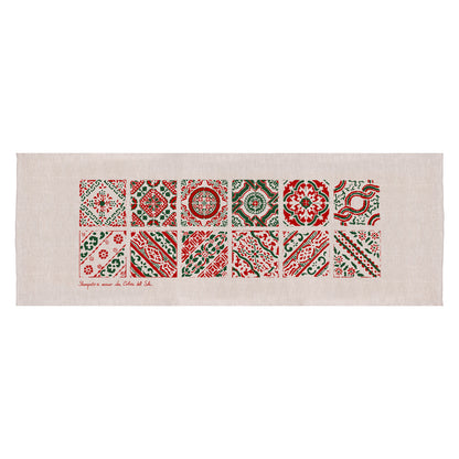 Runner Maiolica natalizia