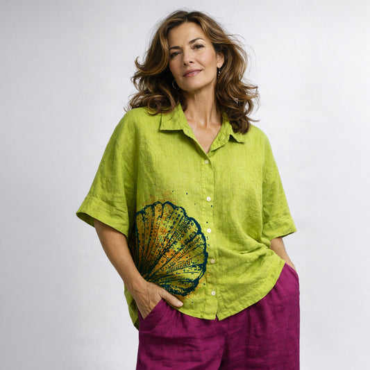 Box shirt 1/2 sleeve Marea - green