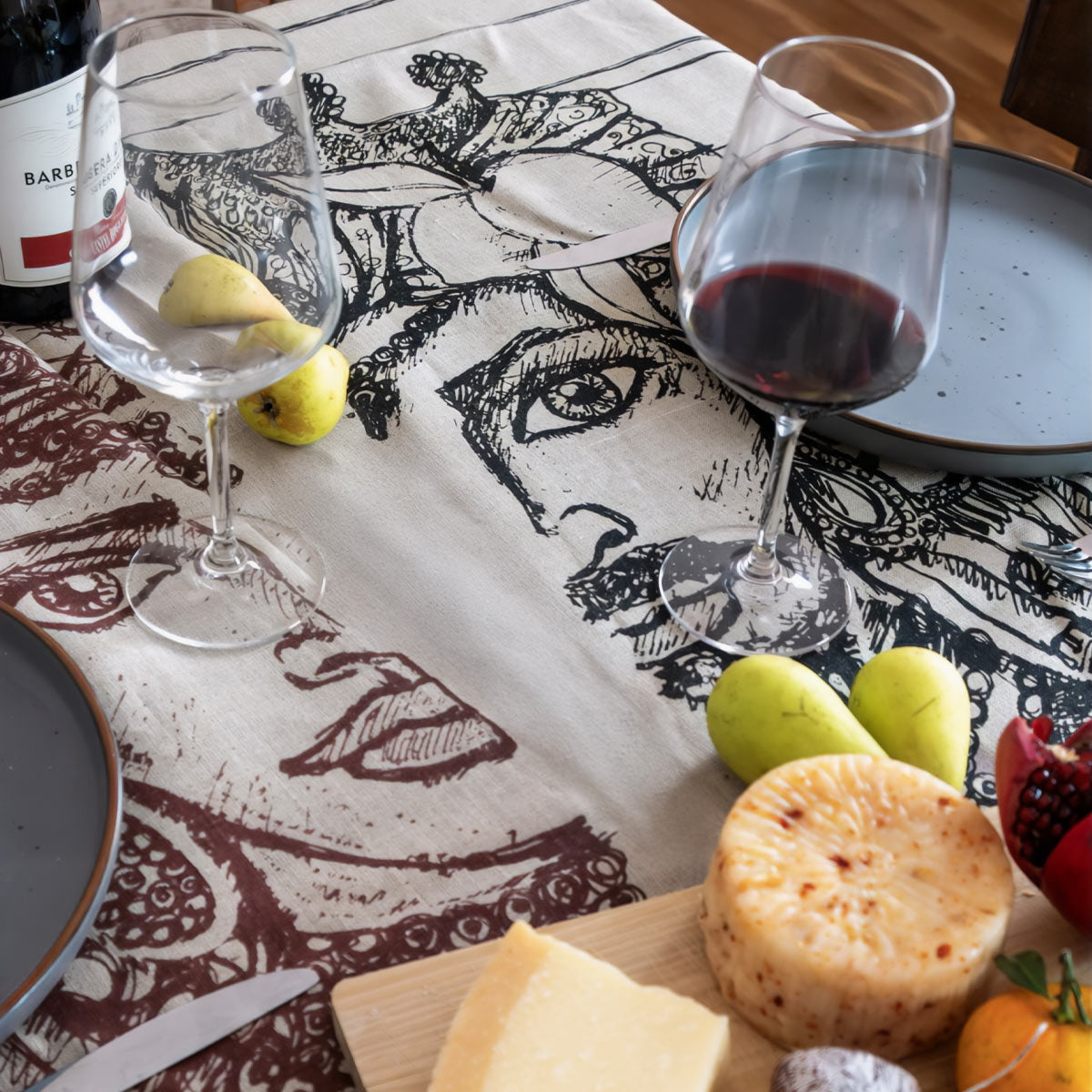 Tovaglia Rettangolare Moro e Dama