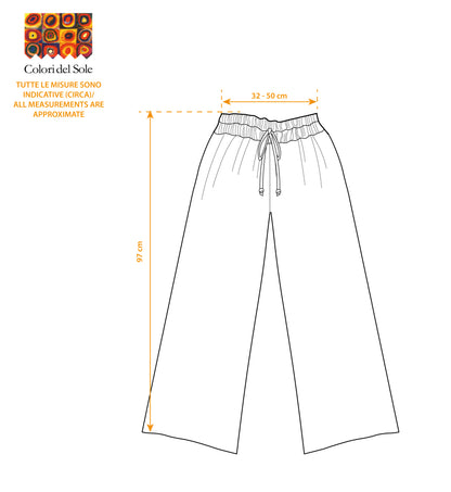 Pantalone palazzo con tasche Cassata