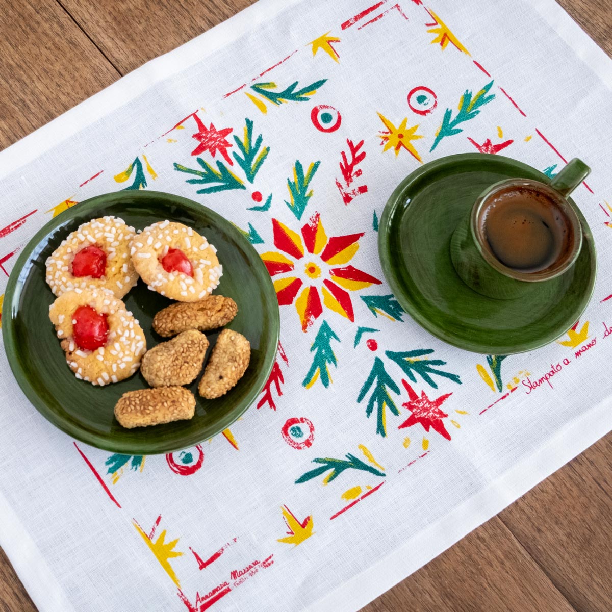 Tovaglietta americana Stella di Natale (set di 2)