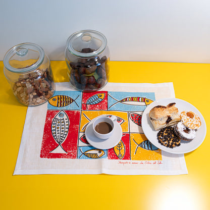 Tovaglietta Americana Pesci Mondrian (Set di 2)