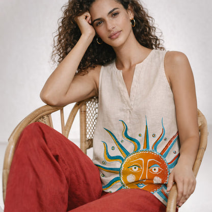 Canottiera V Sole