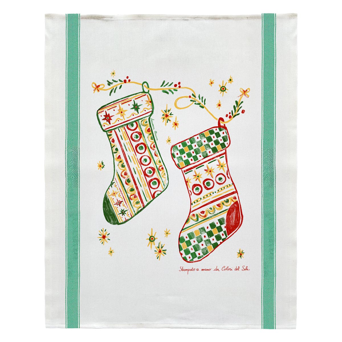 Calze della Befana kitchen towel