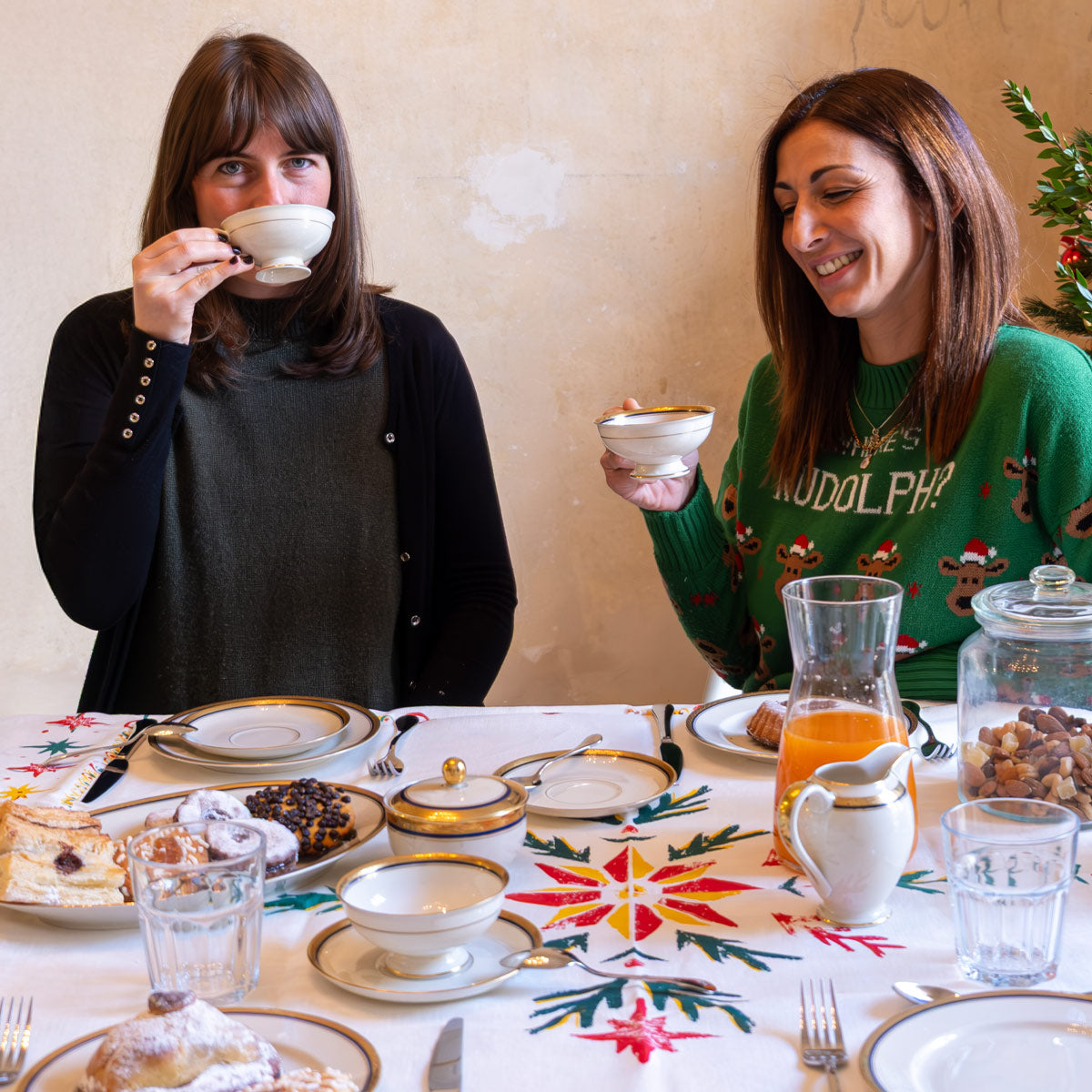 Stella di Natale square tablecloth