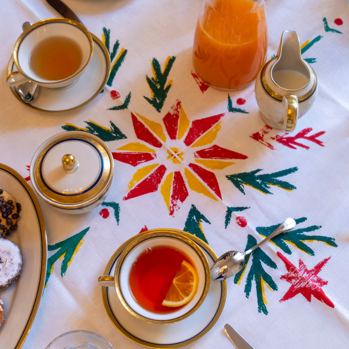 Stella di Natale square tablecloth