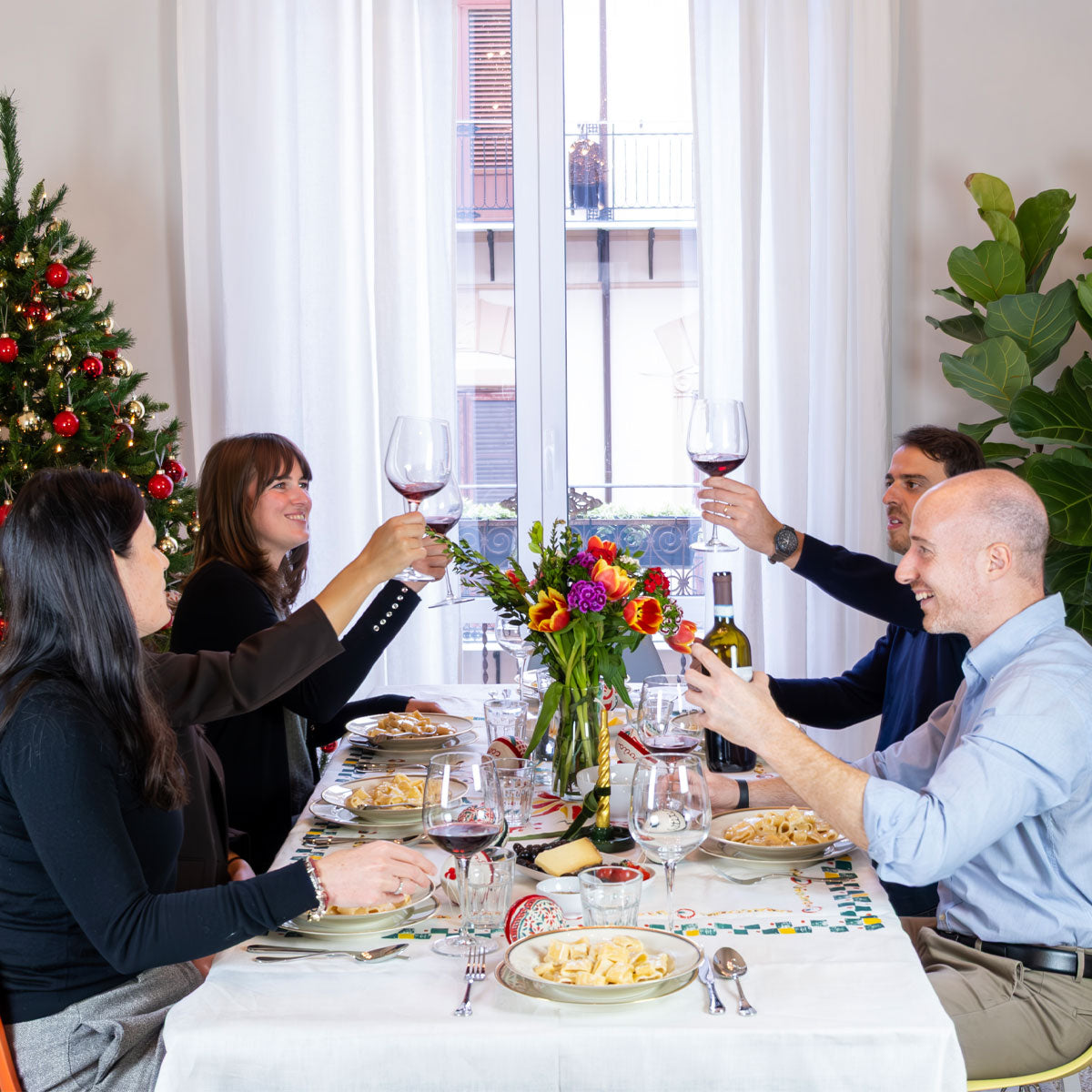 Stella di Natale rectangular tablecloth