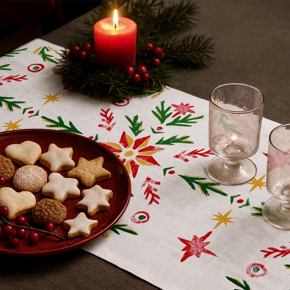 Stella di Natale Table Runner