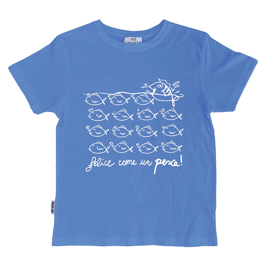 T-shirt Felice come un pesce