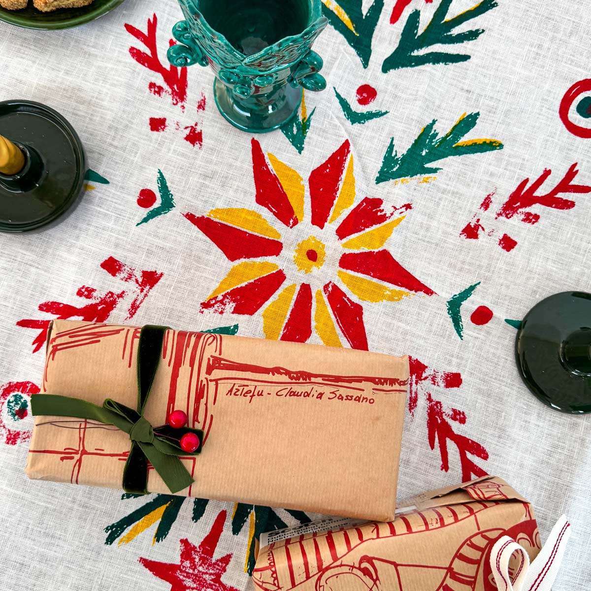 Stella di Natale rectangular tablecloth