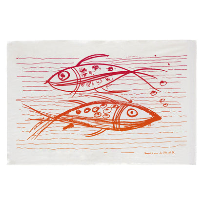 Arazzo Amici corallo