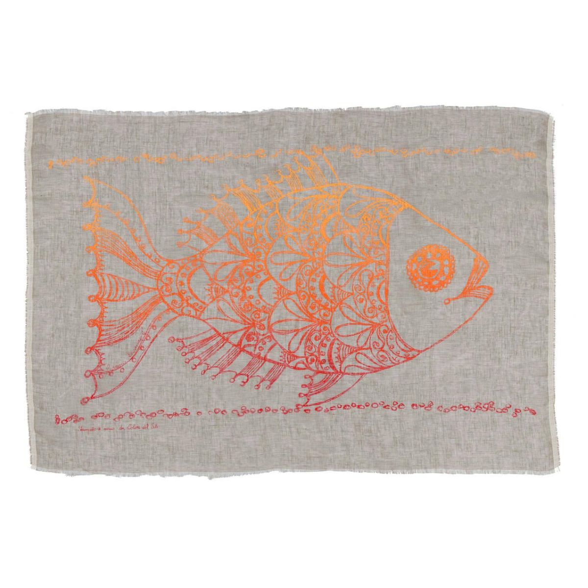 Arazzo Luminaria corallo