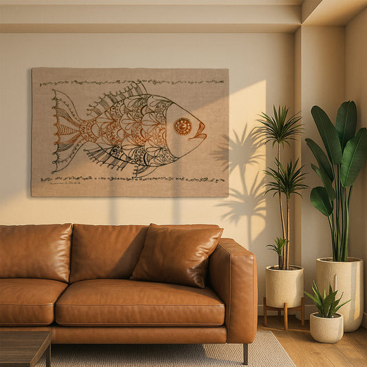 Arazzo Luminaria verde