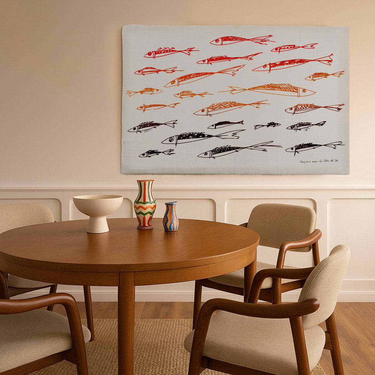 Sardine moka tapestry