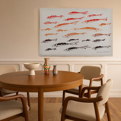 Sardine moka tapestry