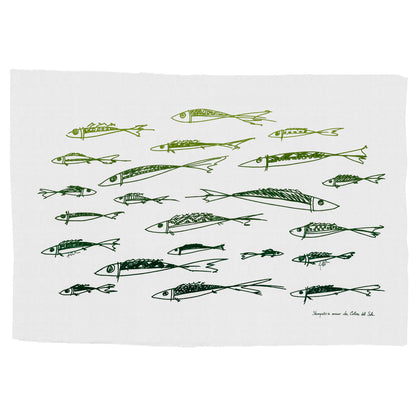 Arazzo Sardine verde