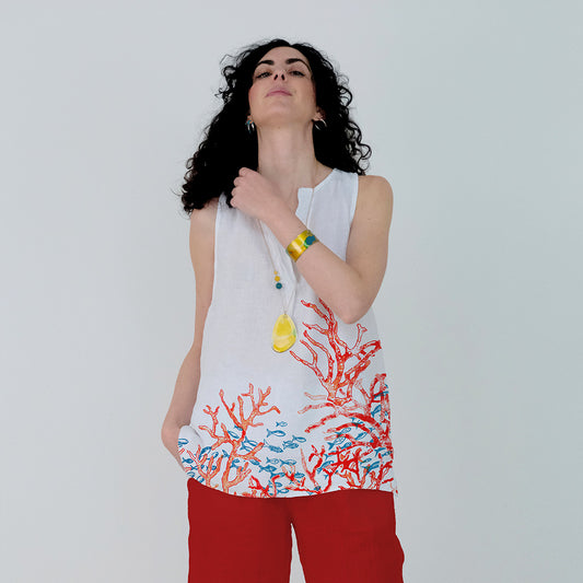V-neck Tank Top Coralli