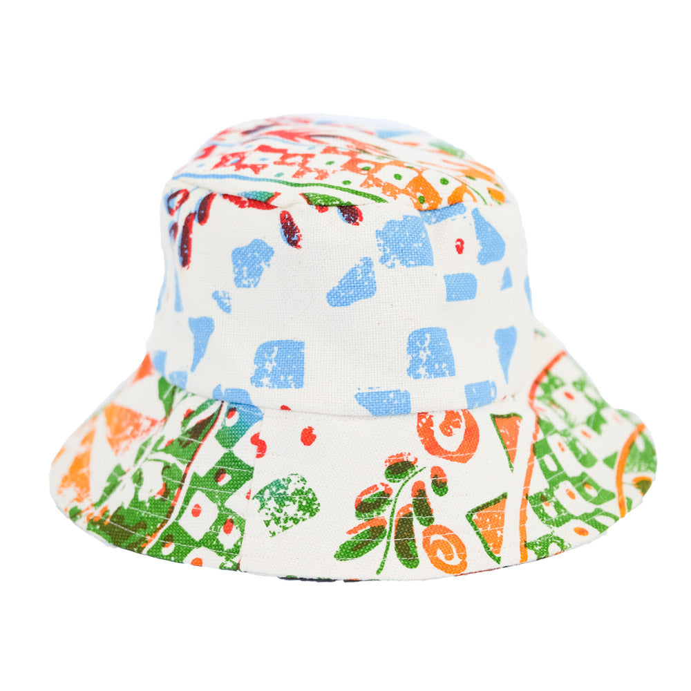 Natural cotton bucket hat