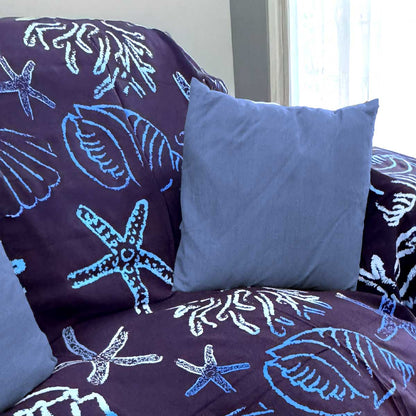 Elementi Marini Light Blue Sofa Cover