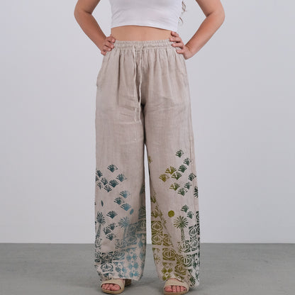 Palazzo pants with pockets