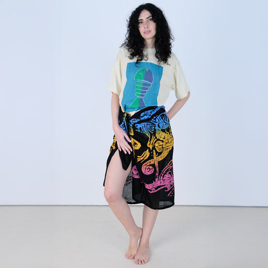 Pareo Ippocampo nero