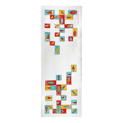 Pesci Mondrian table runner