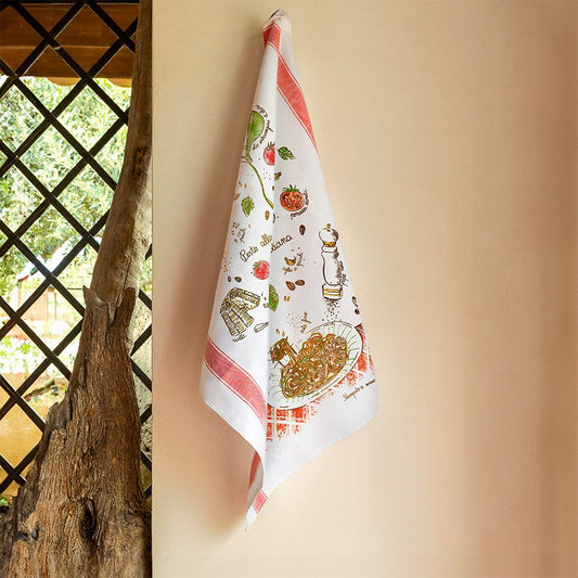 Pesto alla siciliana kitchen towel