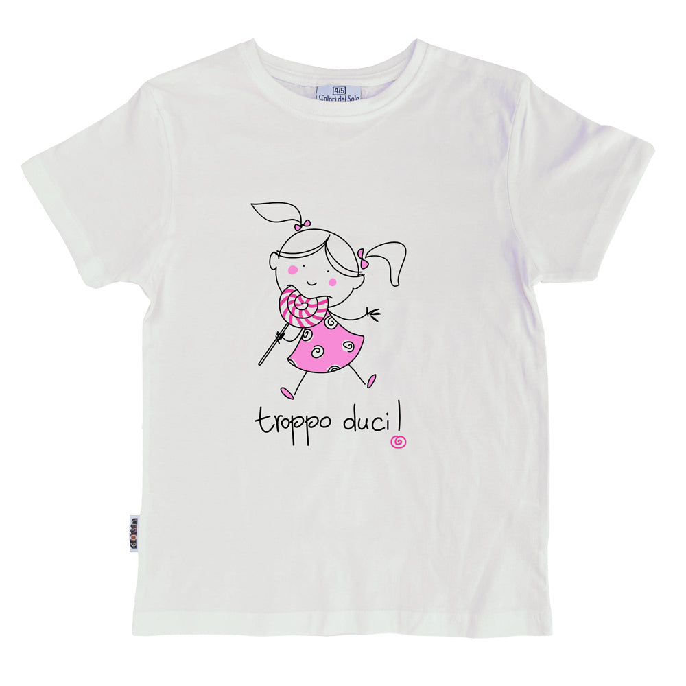 T-shirt Troppo Duci bambina