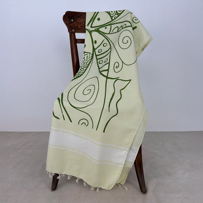 Telo mare Futà Centro Pesci su fondo verde