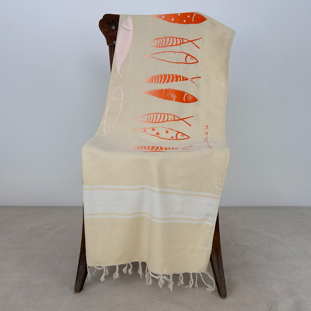 Telo mare Futà Ustica écru