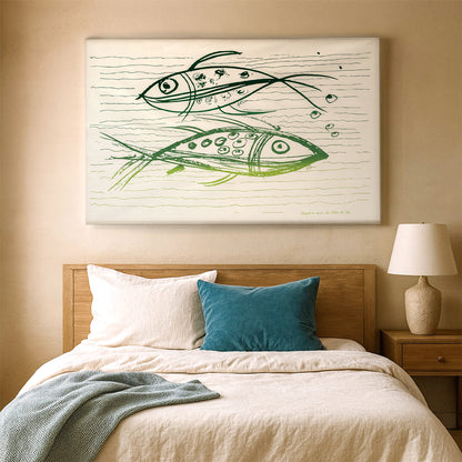 Sardine green tapestry