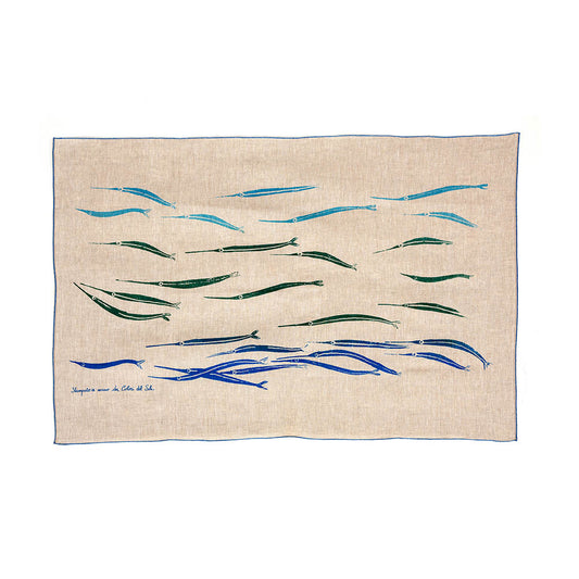 Aguglie Linen beach towel