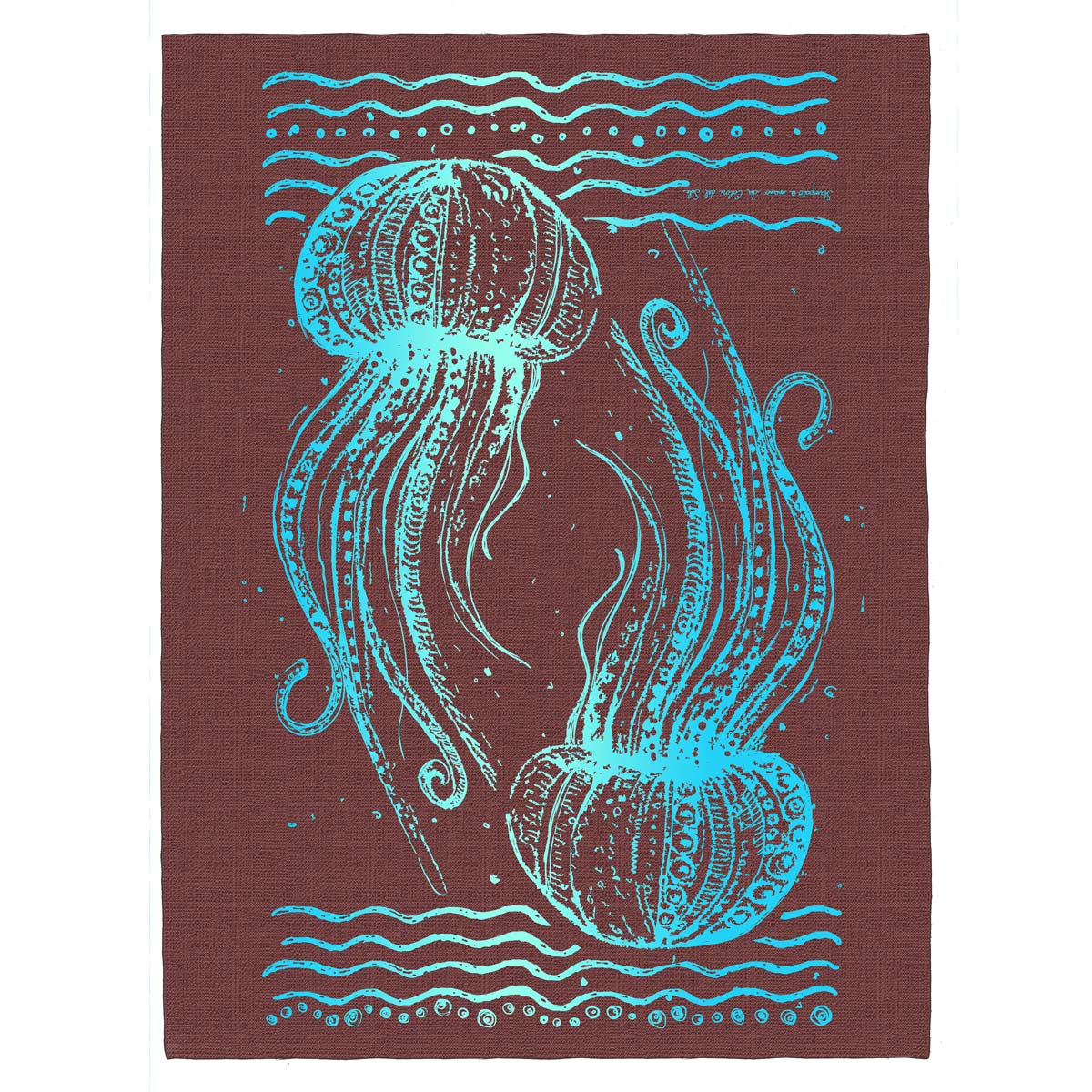 Cotton Meduse beach towel