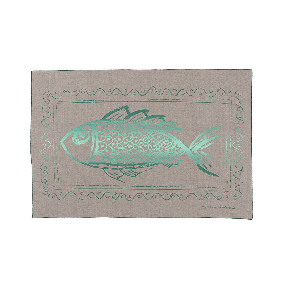 Telo Mare Pino in lino rosso o verde