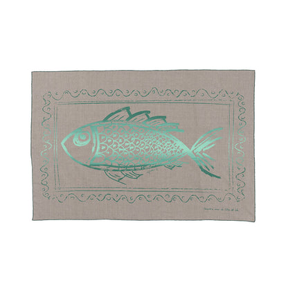 Telo Mare Pino in lino rosso o verde