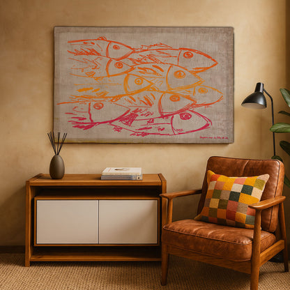 Pescheria coral tapestry