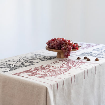 Moro e Dama rectangular tablecloth